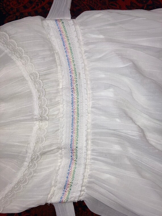 1970's Gunne Sax off the shoulder white prairie dress… - Gem
