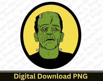 Monster png, Halloween digitaler download, Frankenstein png