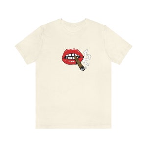 Joint Smokin&#39;, Red Hot Lips Unisex Jersey Short Sleeve Tee