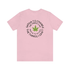 Sativa Indica Serenity Prayer Unisex Jersey Short Sleeve Tee