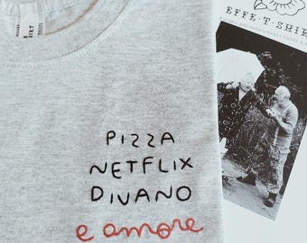 pizza netflix sofa and love