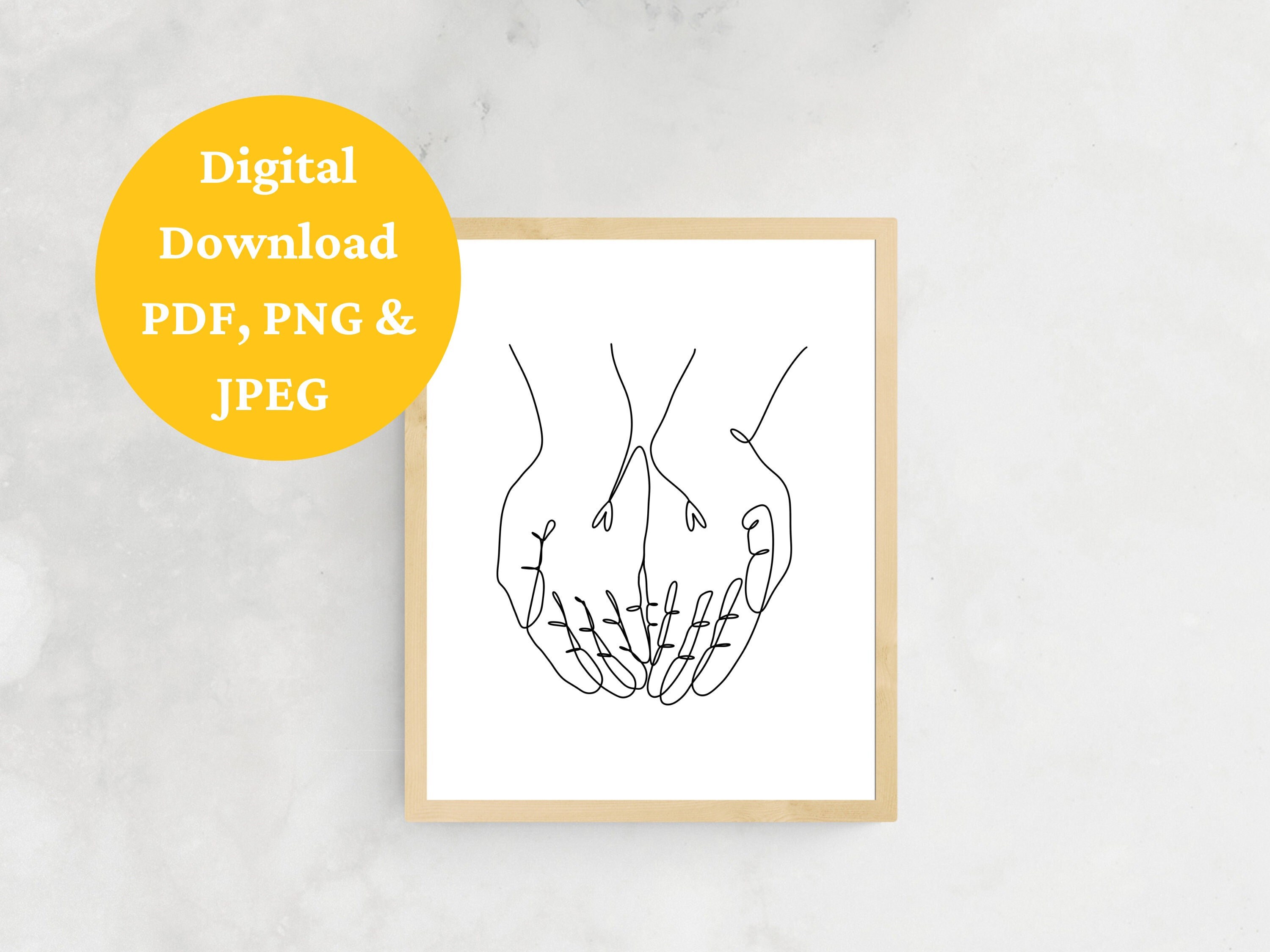 In His Hands Minimalist LDS Printable, Christ Wall Art, Neutral ...