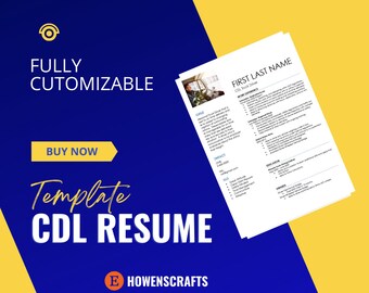 Template for CDL Resume