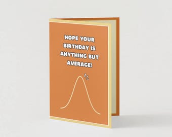 Math Lover Gift | Funny Stats Birthday Card | Data Scientist Gift