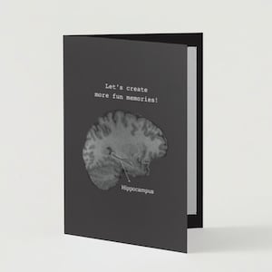 Memórias conscientes: Cartão de felicitações multiuso para neurociência