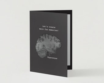 Let's Create More Fun Memories – Authentic MRI Brain Art Card