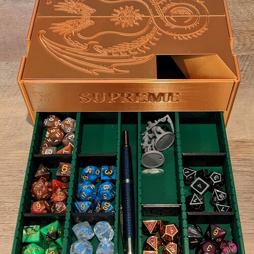 DND Dice Storage Box With Tray Etsy