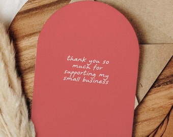 Thank you card for small business