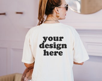 Comfort Colors Ivory C1717 / Comfort Colors Ivory T-Shirt / Ivory T-Shirt Mockup / Trendy Mockup / Cute Mockup / Boho Mockup