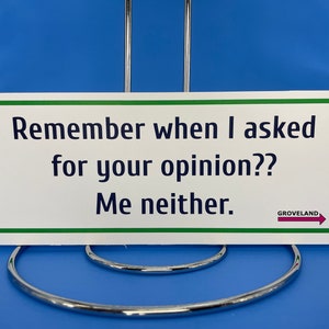 27  Hey remember when I asked for your opinion?  Yeah, me neither.  Magnet Funny Bumper Sticker Car Decal Sarcastic Sticker Friend Sarcasm