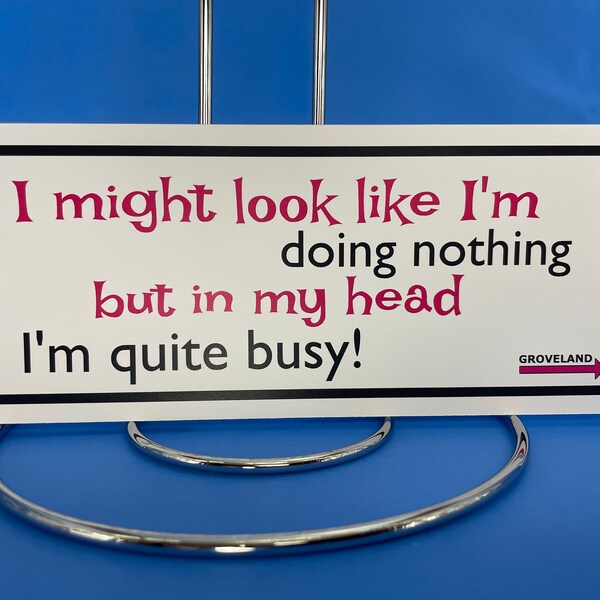 19  I might look like I'm doing nothing but in my head I'm quite busy.  Funny CoWorker Gift Magnet Boss Gift Sarcastic Friend Funny Birthday