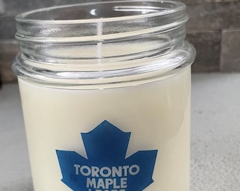 Candle, Soy, Maple Leafs, Handmade, Hockey Fans, Montreal