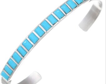 Turquoise Silver Lady’s traditional cuff bracelet