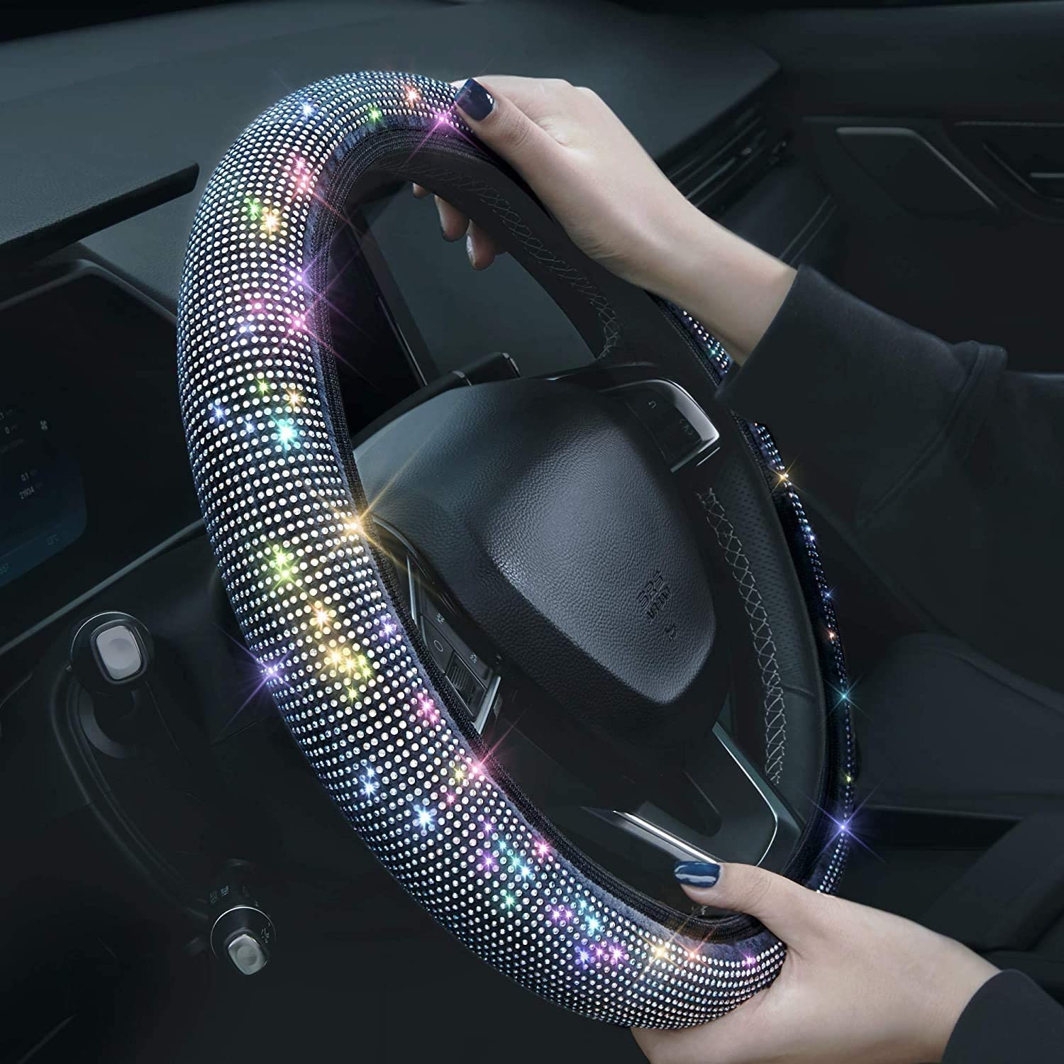 Bling steering 2024 wheel cover