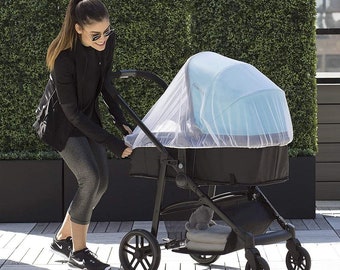 NEW White Mosquito Net Mesh Cover Child Bassinet Austlen Baby Entourage stroller 