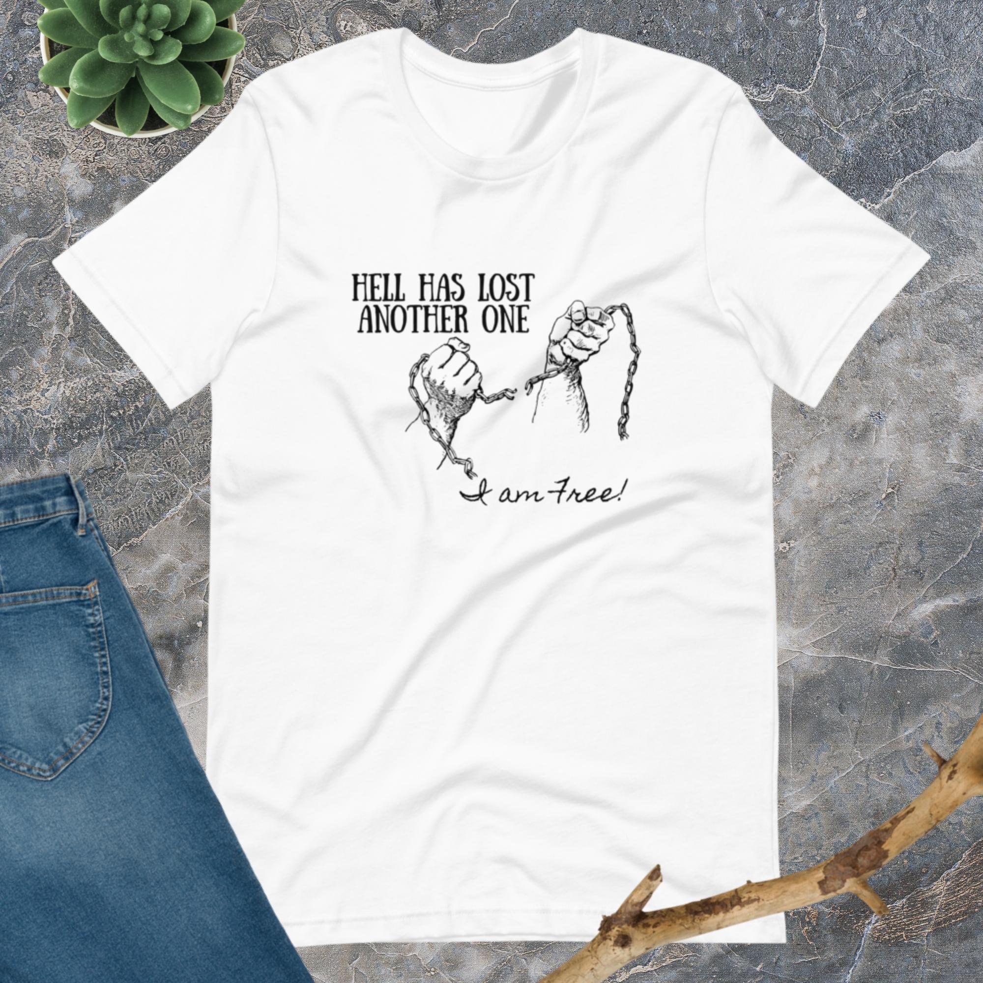 Hell Has Lost Another One I Am Free Christian Unisex T shirt Etsy Hell Has Lost Another One I Am Free Christian Unisex T shirt Etsy
