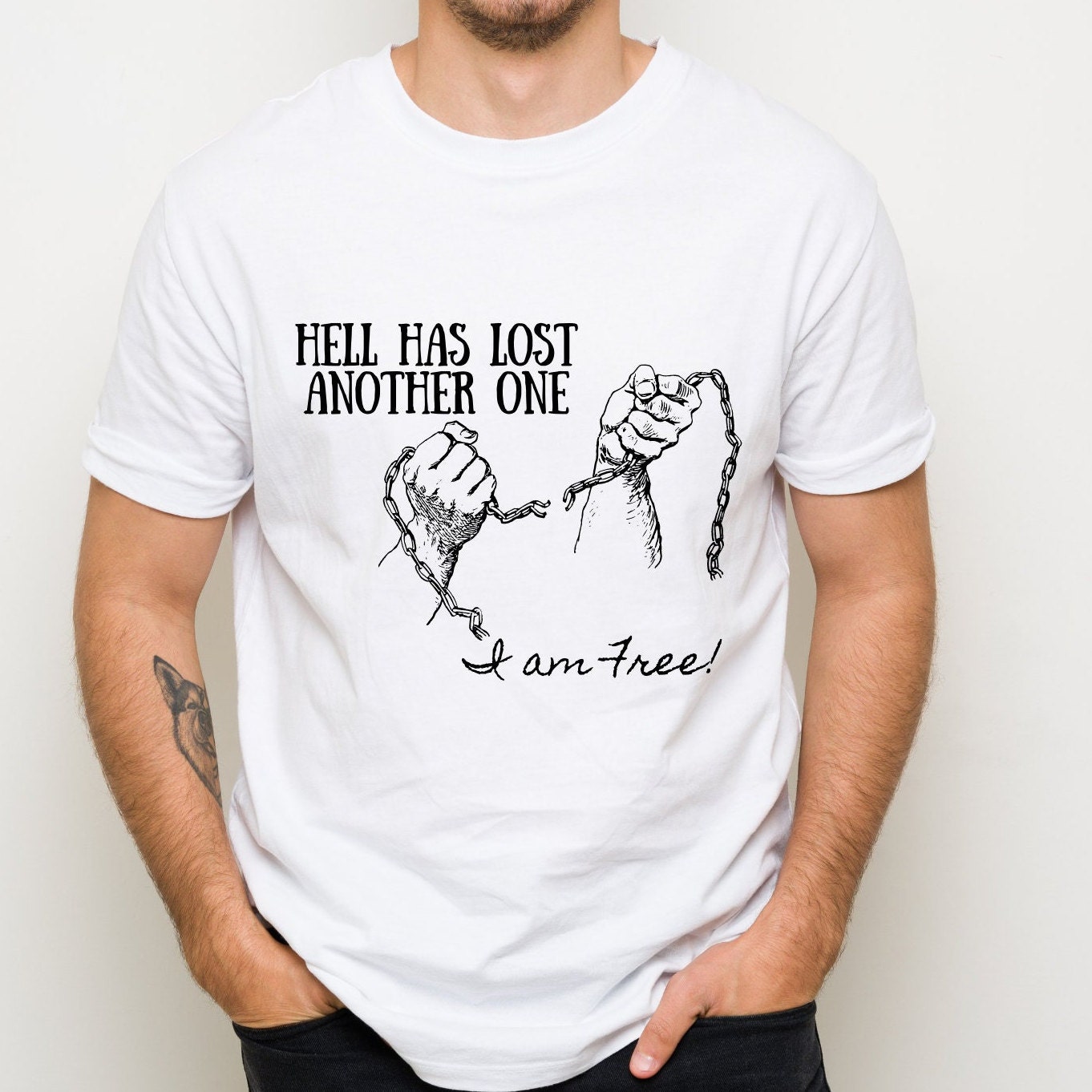 Hell Has Lost Another One I Am Free Christian Unisex T shirt Etsy Hell Has Lost Another One I Am Free Christian Unisex T shirt Etsy