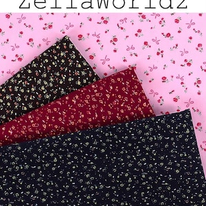 Floral Corduroy Fabric, Flowers Printed 100%Cotton Fine 21Wale Corduroy Fabric, Dresses Clothes Sewing Material, DIY Bags Suitcases Fabric