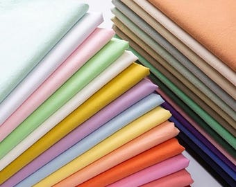 Tissu en popeline de coton uni : tissu pour vêtements doux et léger, couture créative et matériaux d'ameublement