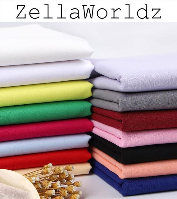 100% Cotton Lining Fabric: Lightweight Sewing Material - 58