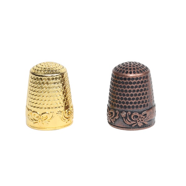 She Love Sewing Thimble Finger Protector, Embroidery Needlework Metal Sewing Thimble, DIY Sewing Tools Accessories