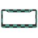 Anime Inspired License Plate Frame, Green & Black Plaid License Plate Holder, Car Exterior Decoration Accessories 