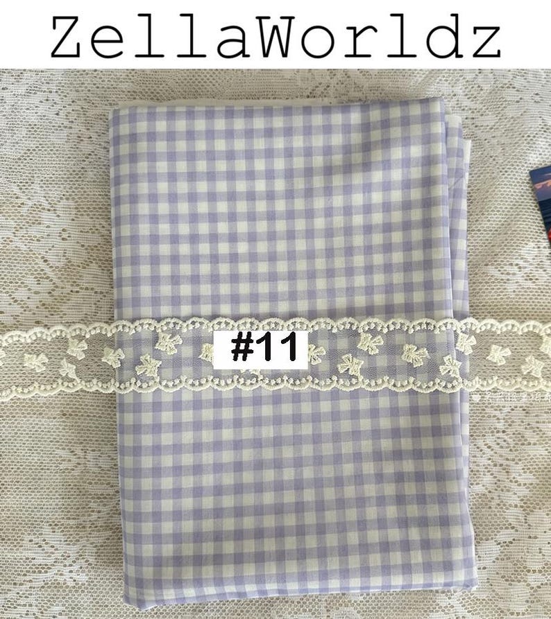 Gingham Plaid 100%Cotton Fabric: Colorful Check Dresses Blouse Garments Sewing Craft Upholstery Material #11 purple