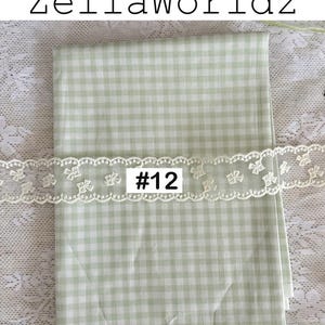 Gingham Plaid 100%Cotton Fabric: Colorful Check Dresses Blouse Garments Sewing Craft Upholstery Material #12 green