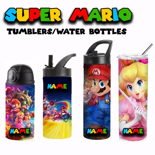 Super Mario Water Bottle - Super Mario Tumbler