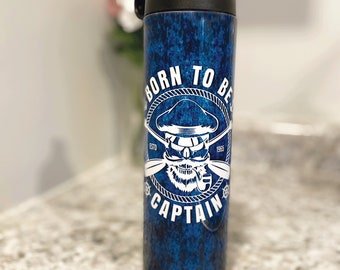 Born to be Captain Tumbler - Personalized Tumbler/Water bottle