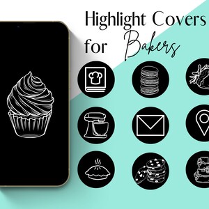 Instagram Highlights Bakery Cake | Cake Highlights |minimal  Instagram Story Icons | Instagram Business Icons