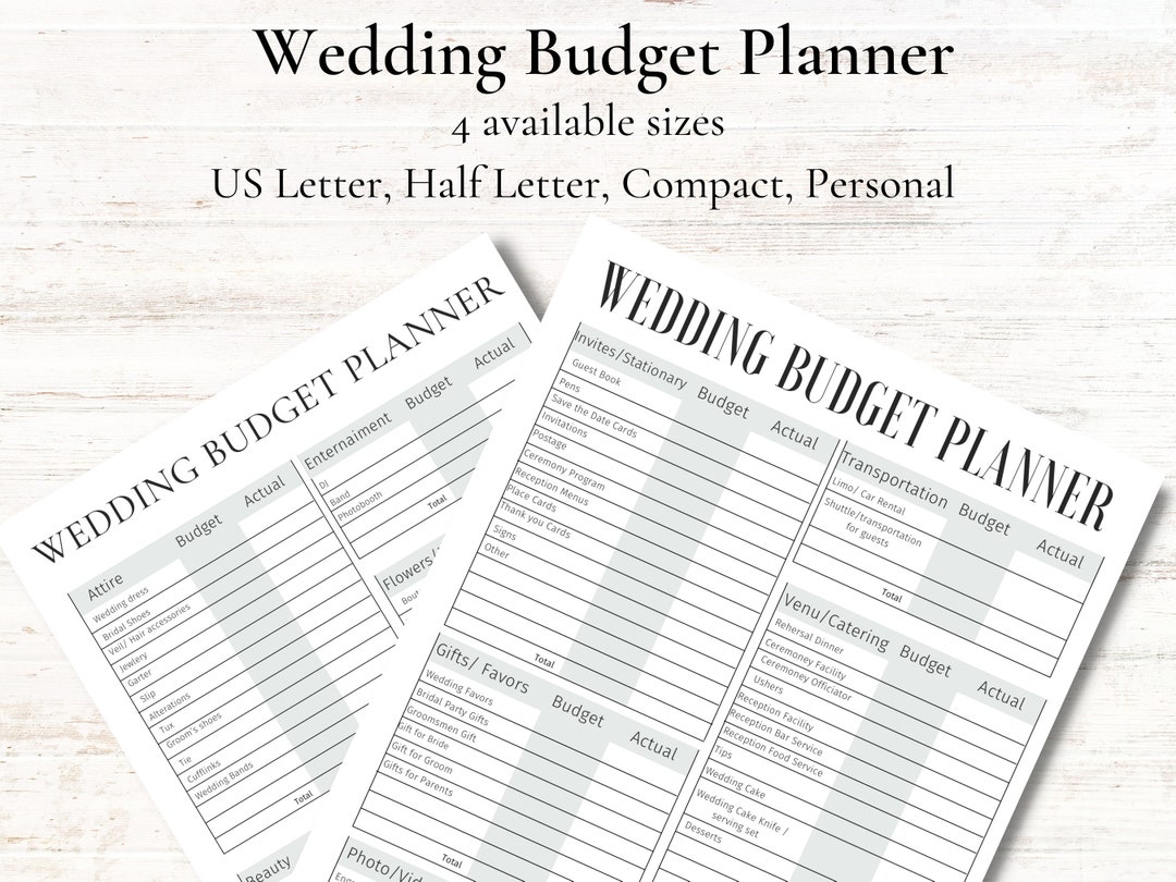 Wedding Budget Planner Wedding Budget Tracker Organized Wedding Wedding Bride Wedding Planner