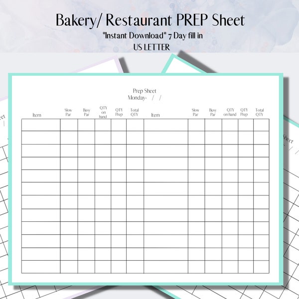 bakery-production-sheet-etsy-uk