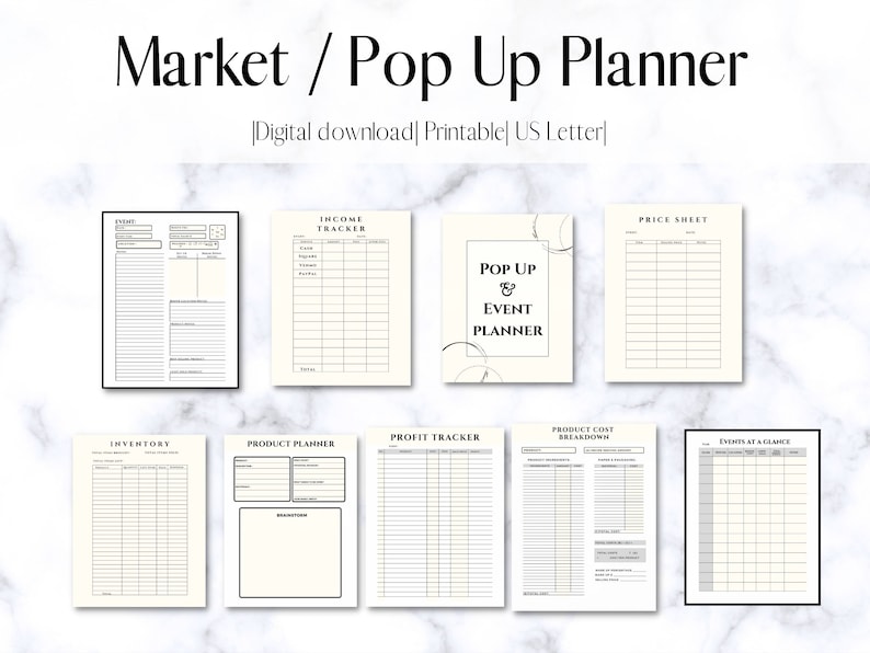 Craft Show Pop up Event Planner|vendor Market Event|printable|organized ...