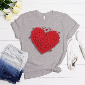 Valentine’s Love Heart Couple’s Short-Sleeve Unisex T-Shirt Cruise Travel