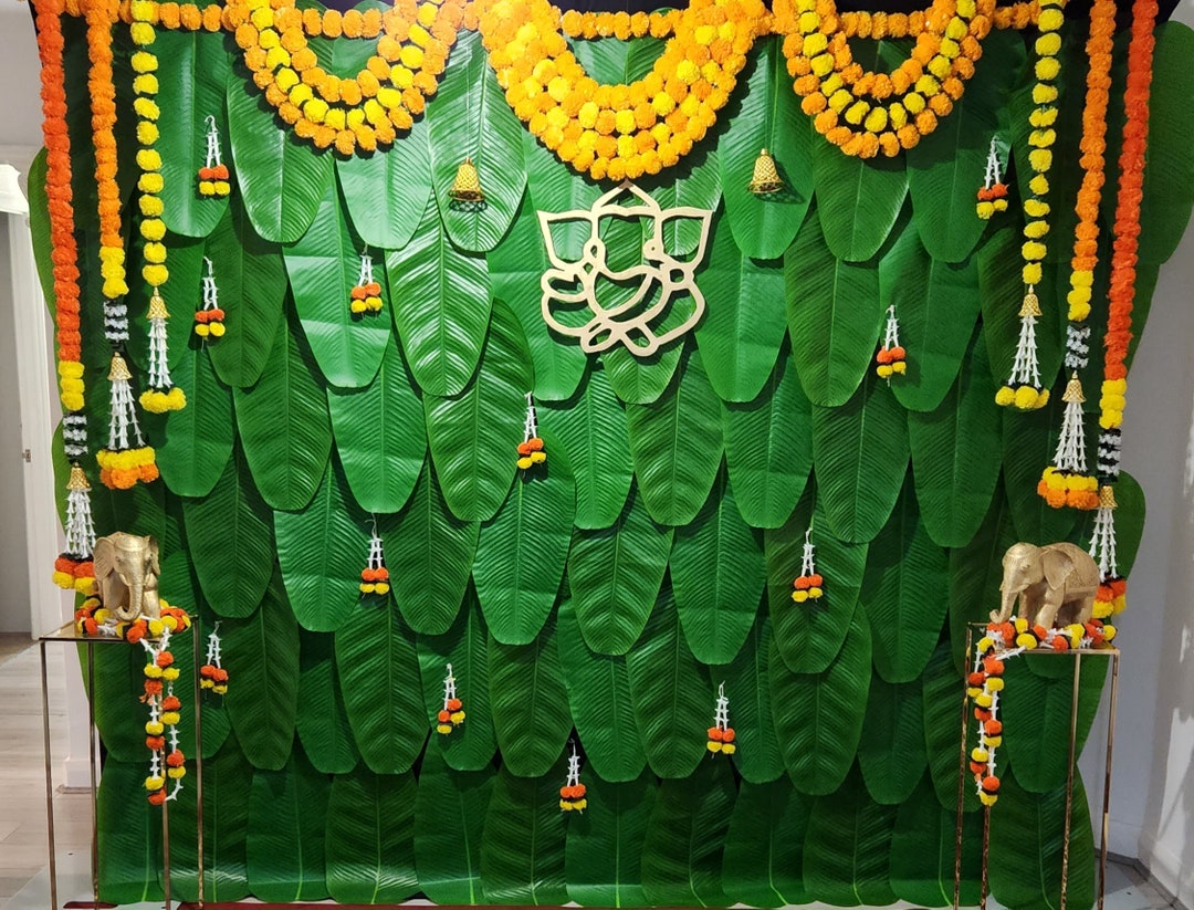 Banana Leaf Wall Backdrop rental Only Etsy