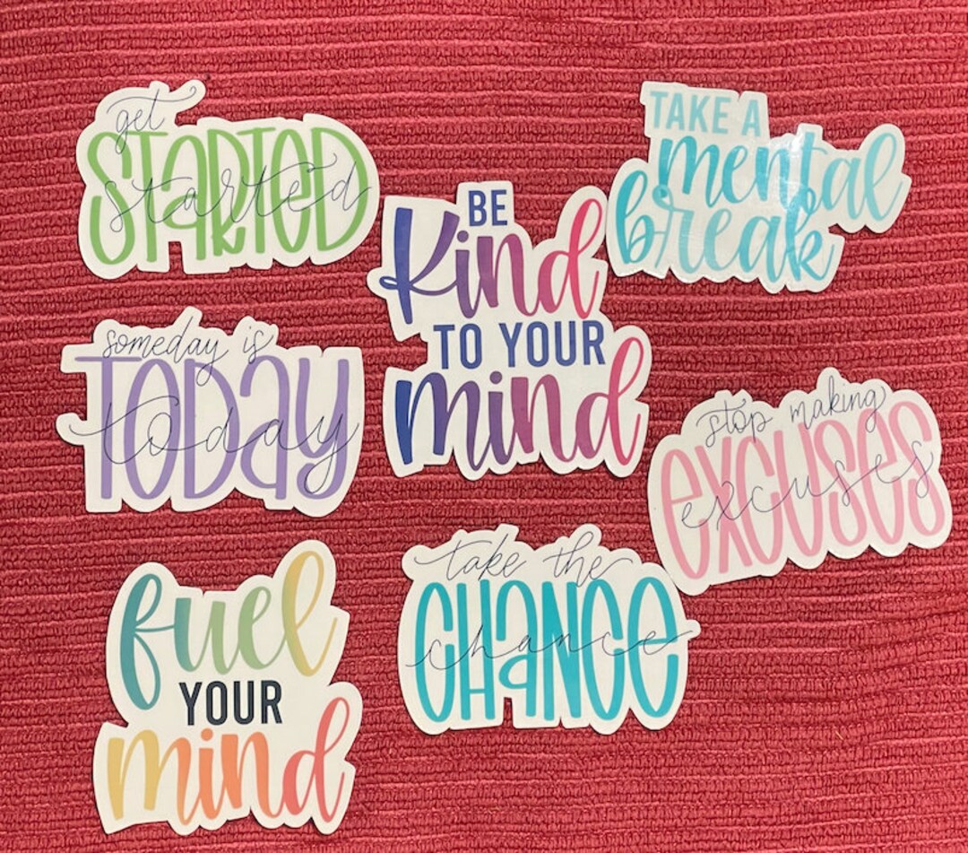 Motivational Vinyl Sticker, Mental Health Sticker, Positivity Sticker ...