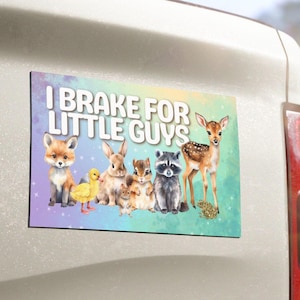 Ich Bremse Für Little Jungs-Auto-Magnet | Auto Fahrzeug Fahrer Zubehör LKW Van | Ich Bremse für Critters Wildlife Tierliebhaber Umwelt