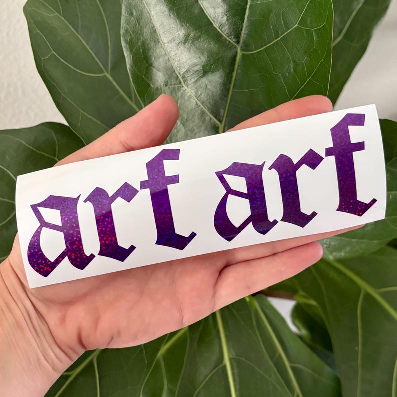 Arf Arf Metal Vinyl Decal | Car Window Rearview Mirror Laptop Phone ...