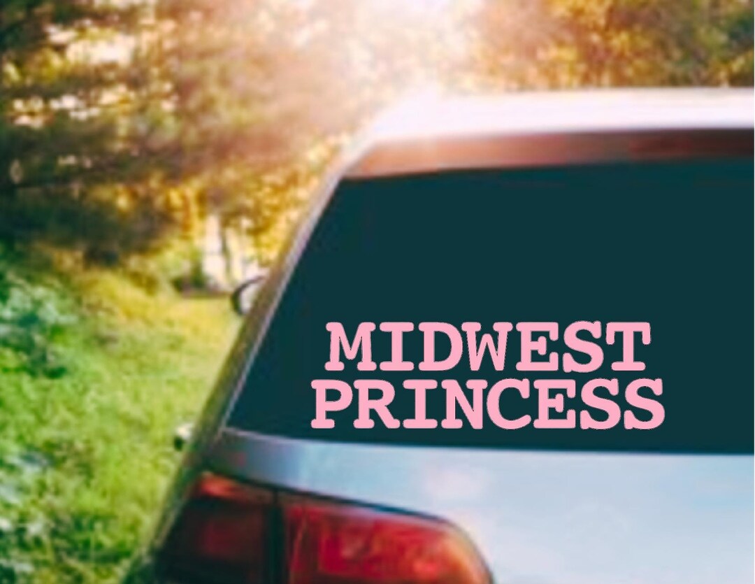 Midwest Princess Vinyl Decal Car Window Rearview Mirror Bumper Laptop