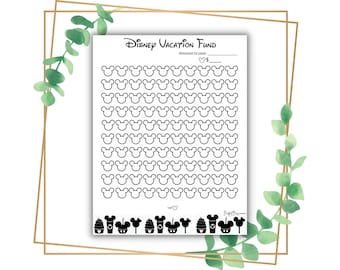 vacation savings tracker, Vacation fund tracker, vacation fund tracker, budgeting tracker, budgeting printable, holiday savings