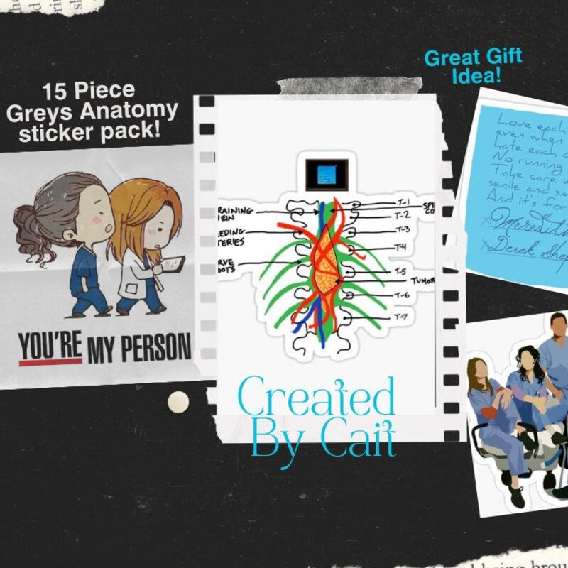 Greys Anatomy Stickers - Etsy
