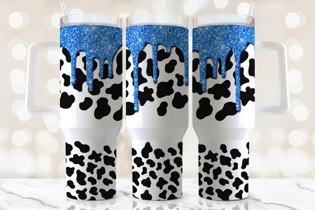 40oz Cow Pattern Quencher Tumbler Wrap Cow Print Animal - Etsy