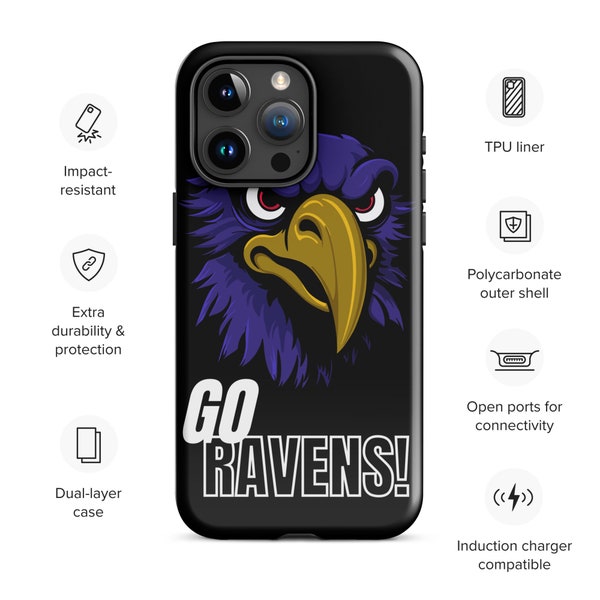 Poe iPhone Phone Case - Celebrate Your Favorite Football Team in Style with the Ravens - iPhone 12-15 Case
