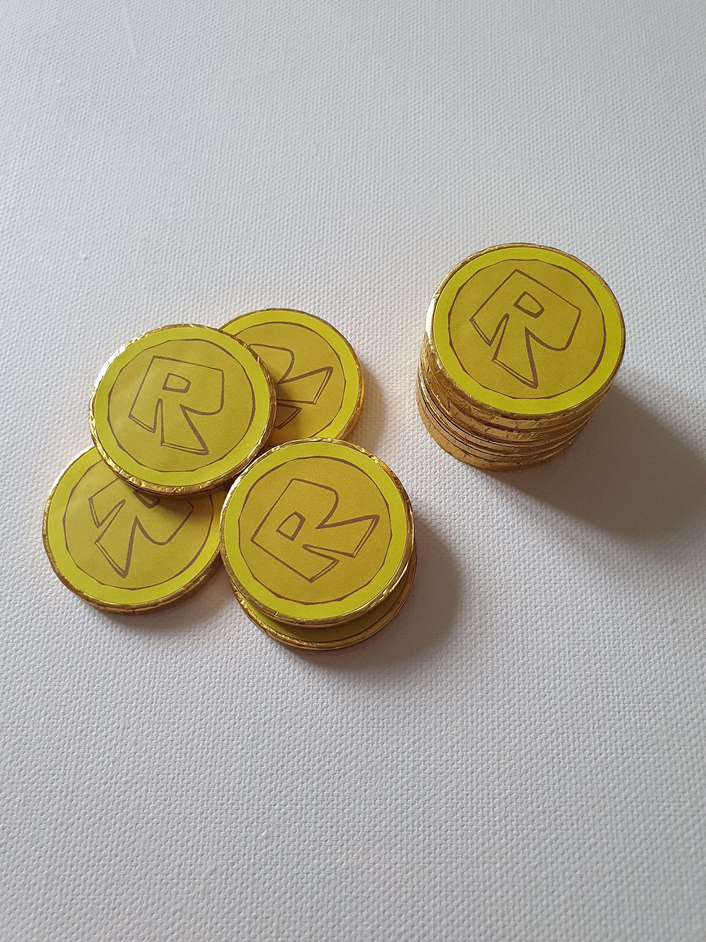 Roblox Inspired Milk Chocolate Gold Coins X10 Pack - Etsy