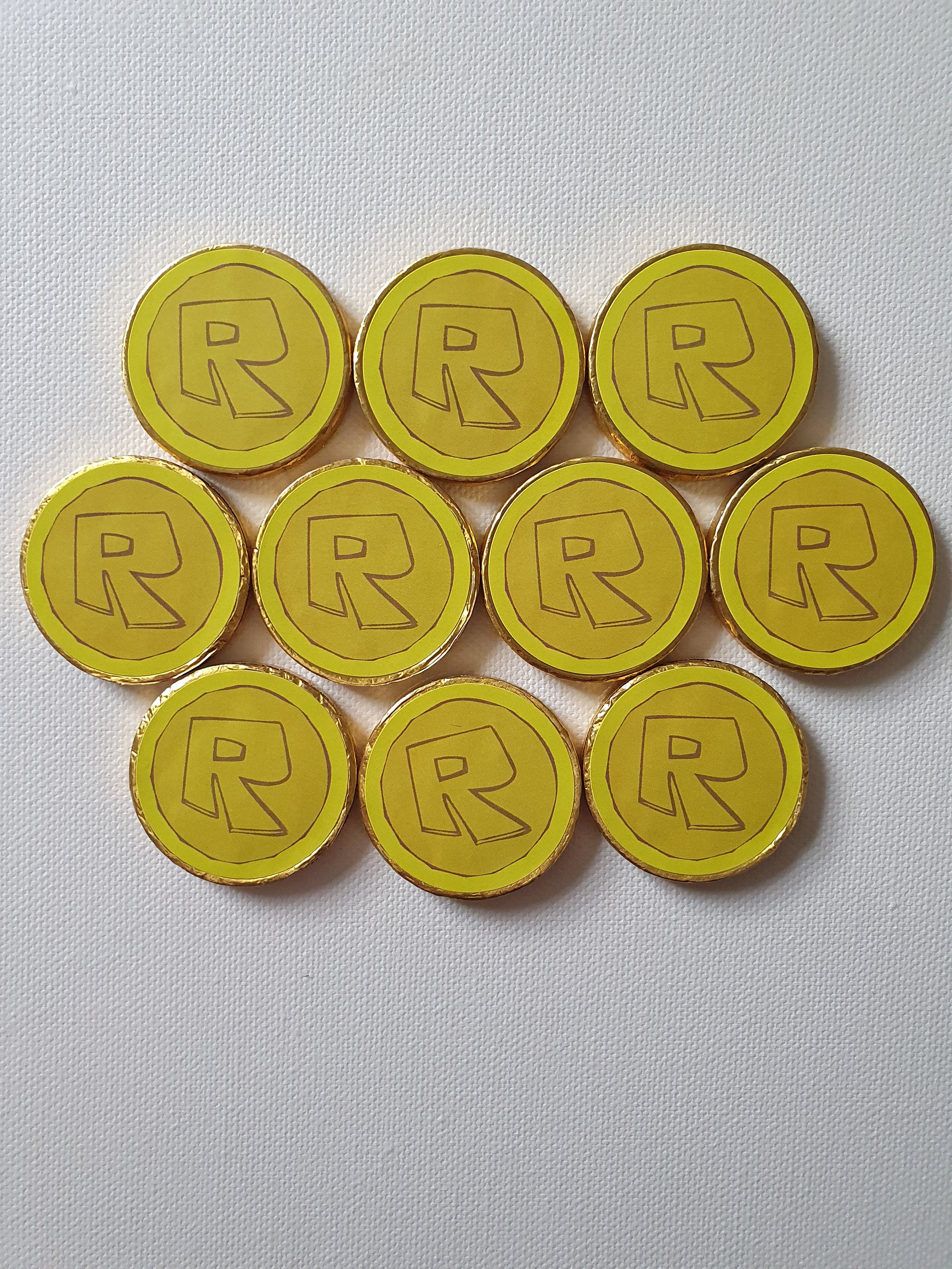 Roblox Inspired Milk Chocolate Gold Coins X10 Pack - Etsy