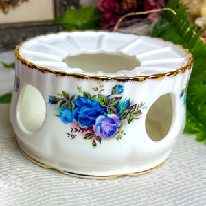 Vintage Royal Albert Moonlight Rose Teekannenwärmer und Option zum Kauf einer großen Teekanne, hergestellt in England Bone China