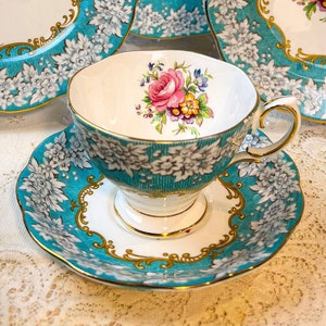 Vintage Royal Albert Enchantment Teacup and Saucer, 24 available, sold separately, Made in England Fine Bone China