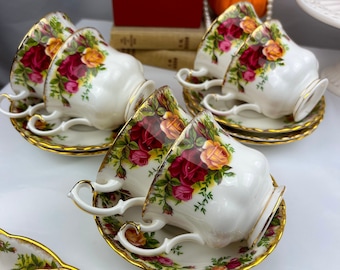 Vintage UNUSED MINT Condition Royal Albert Old Country Roses