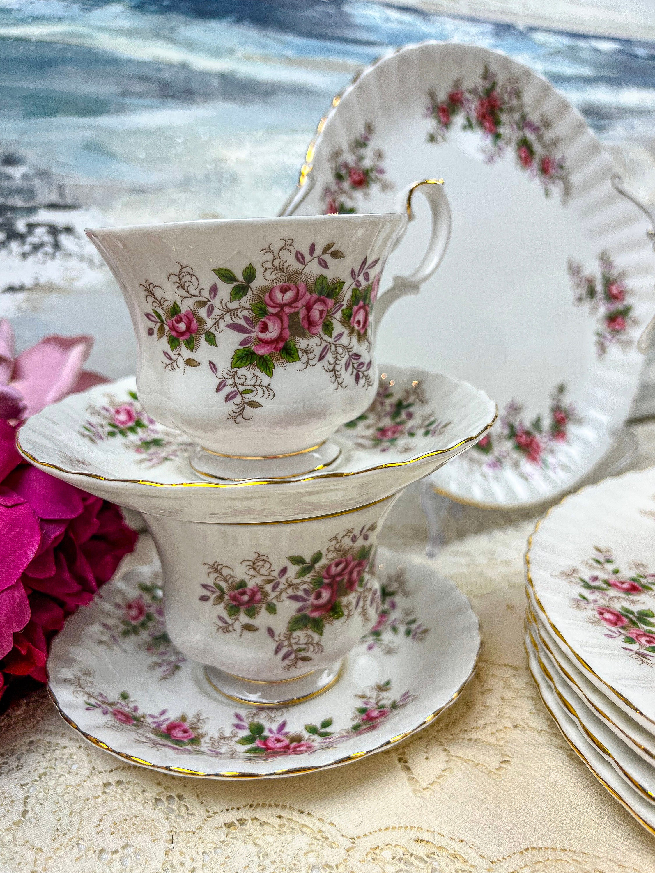 ロイヤルアルバート エアルーム シュガーポット 金彩